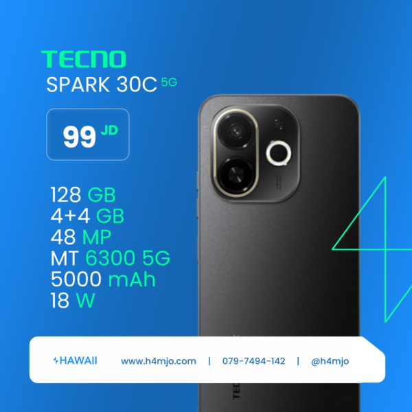 TECNO SPARK 30C 5G 128GB 4+4GB