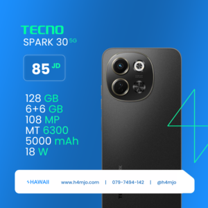 TECNO SPARK 30 5G  128GB 6+6GB