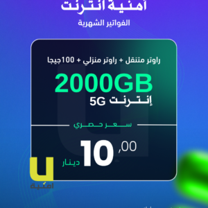 (امنية انترنت (اشتراك شهري - (2000GB)