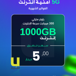 أمنية انترنت (1000GB)  (سرعة 300ميجابت)