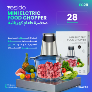 YESIDO MINI ELCTRIC FOOD CHOPPER محضرة طعام كهربائية EC28