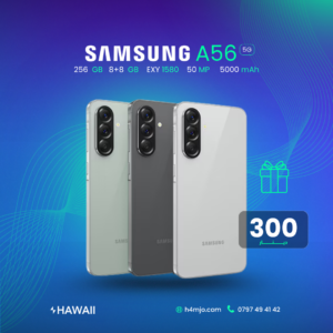سامسونج جالكسي A56 5G 256 جيجابايت - Samsung Galaxy A56 5G 256GB 8+8GB price in Jordan | سعر ومواصفات - هاواي للاتصالات إربد